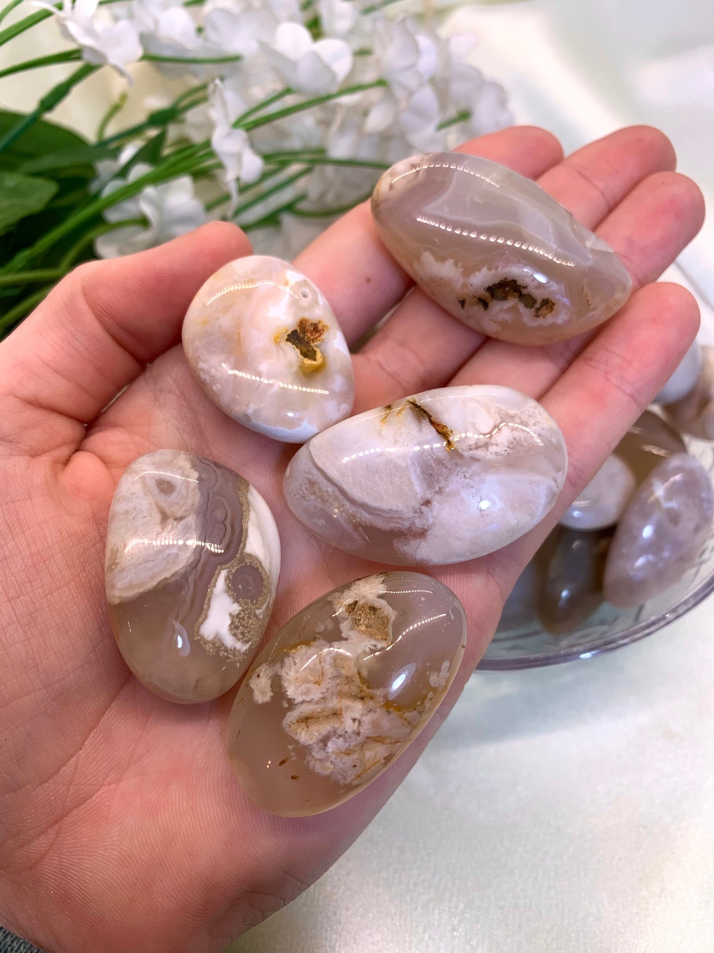 Flower Agate Tumble