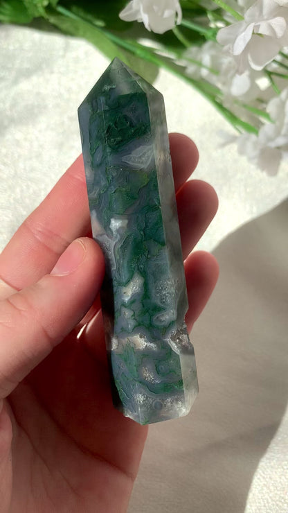 Large Moss Agate Point