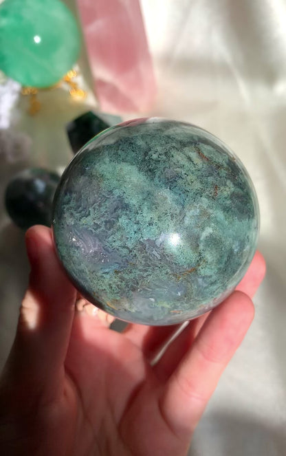 Moss Agate Sphere