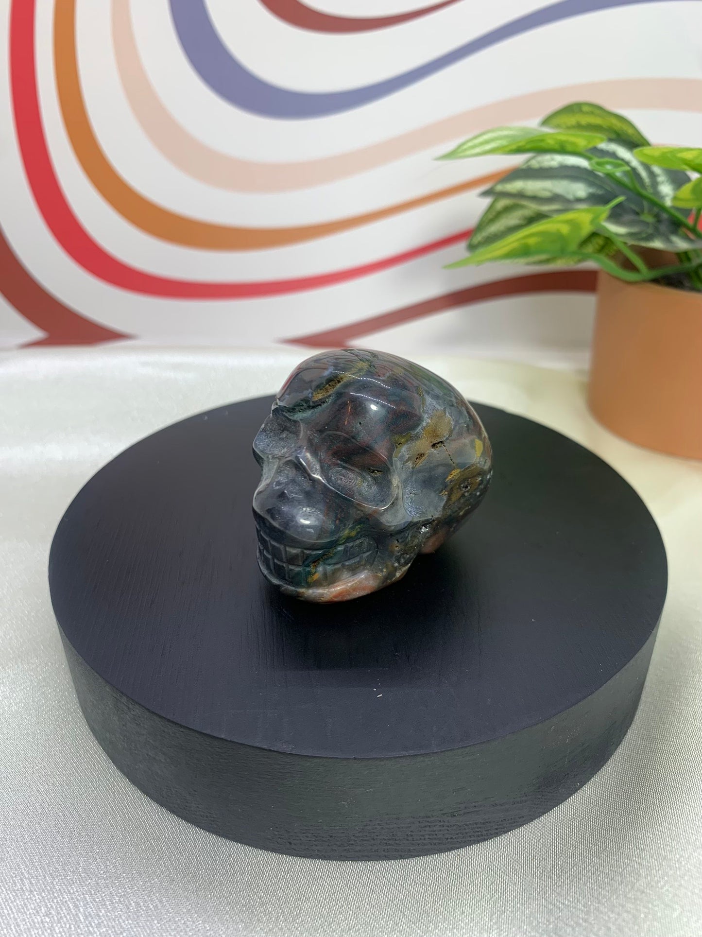 Ocean Jasper Skull