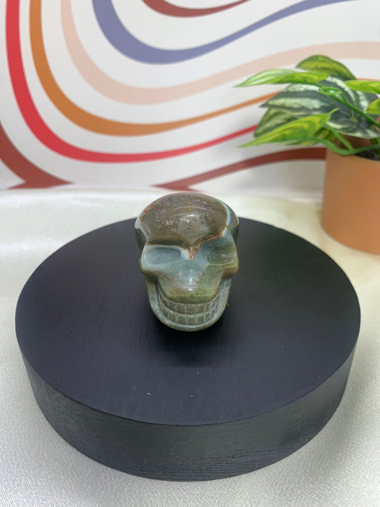 Ocean Jasper Skull