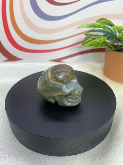 Ocean Jasper Skull