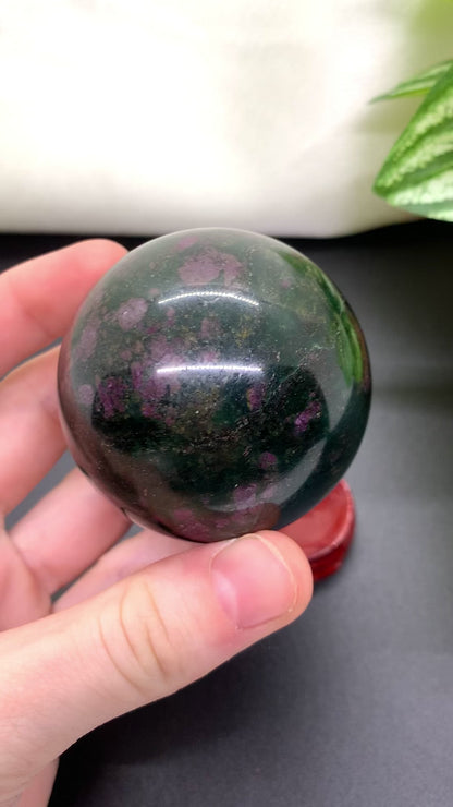 Ruby Kyanite Sphere