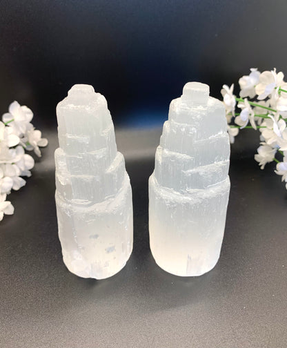 Medium Selenite “Cupcake” Tower