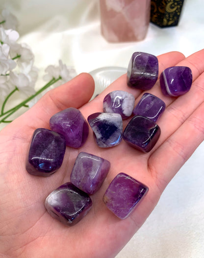 Chevron Amethyst Mini Cube