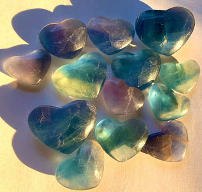 Blue Fluorite Heart