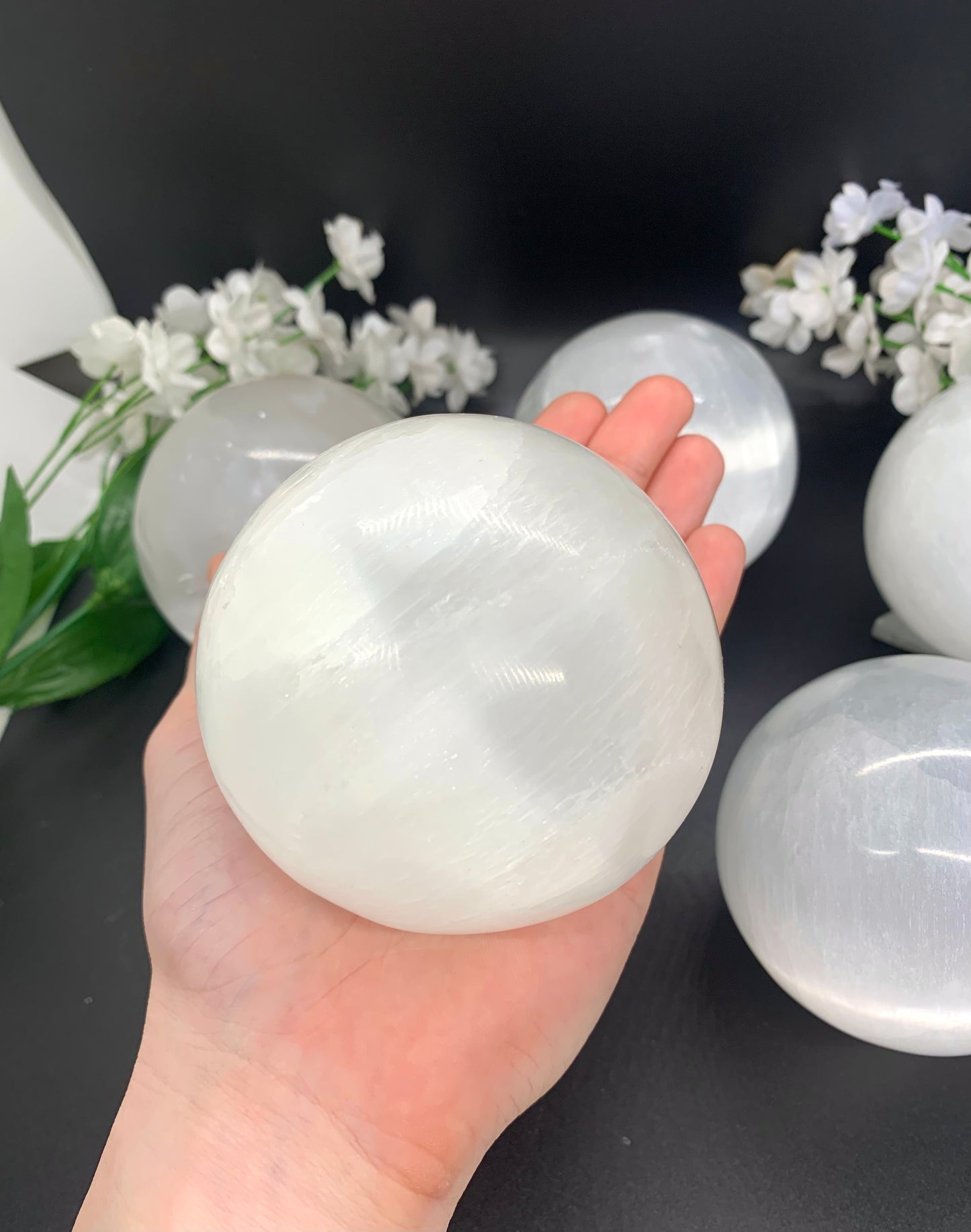 Large Selenite Sphere