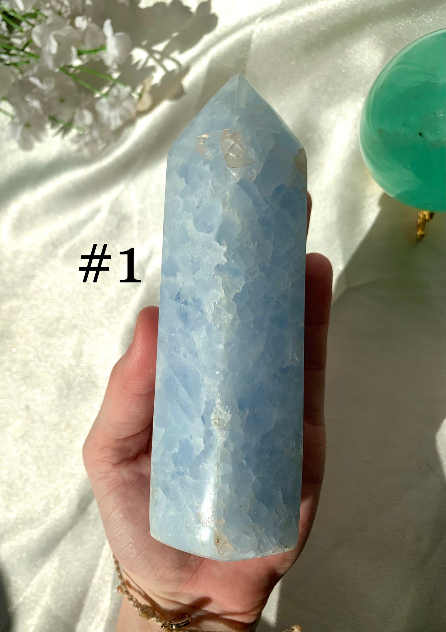 Blue Calcite Tower