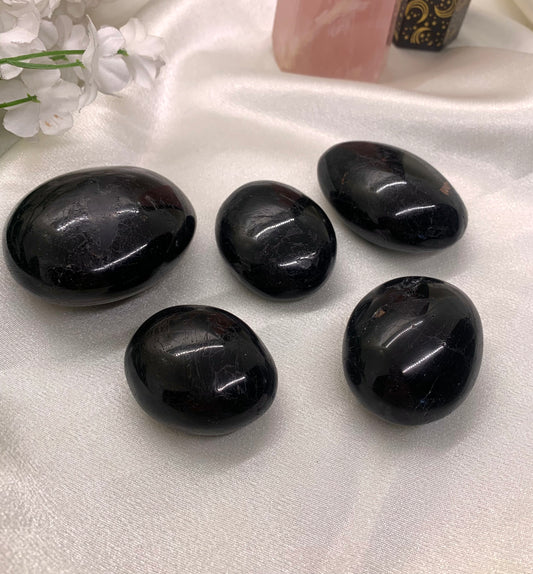 Black Tourmaline Palm Stone