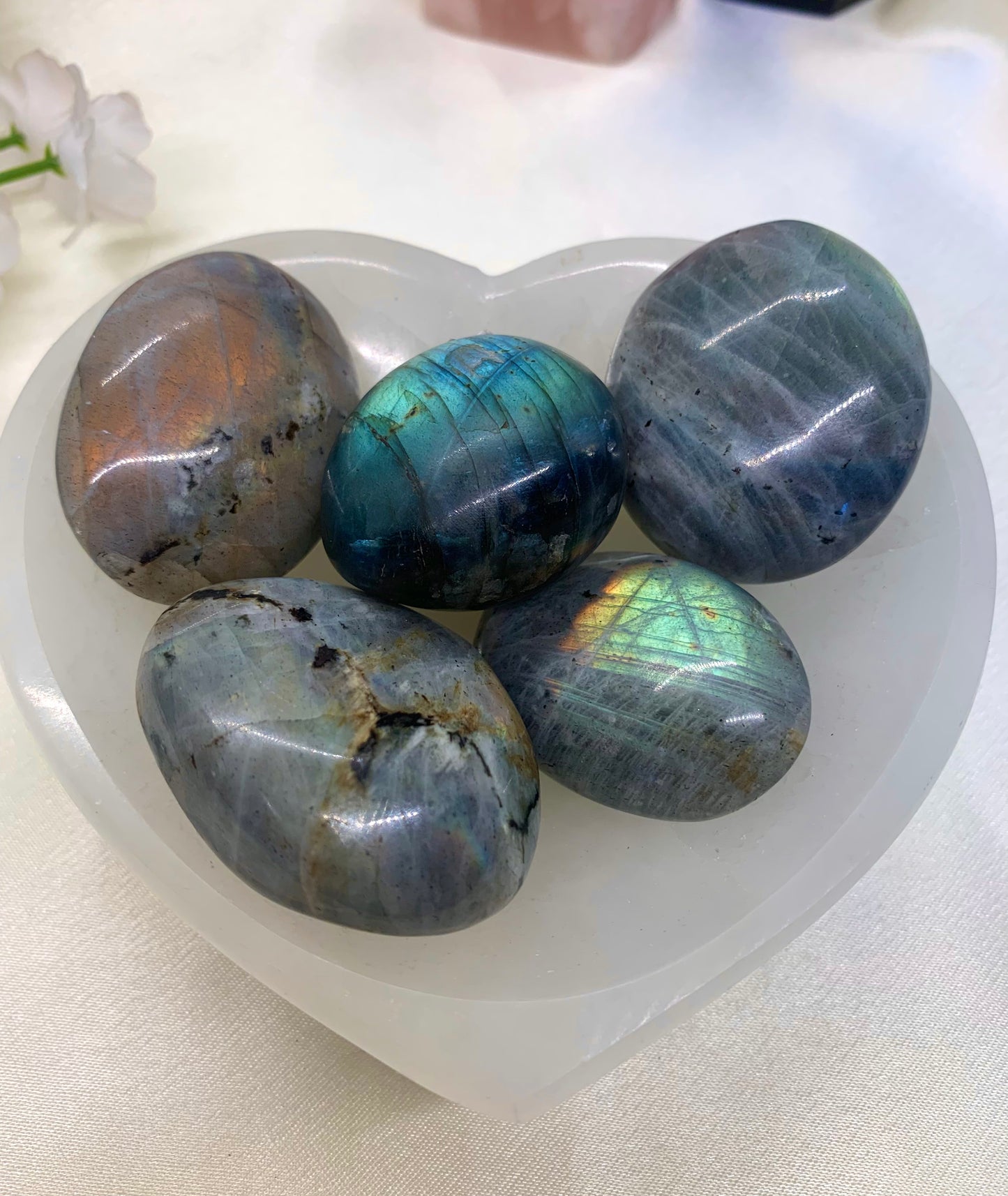 High-Quality Labradorite Large Tumble