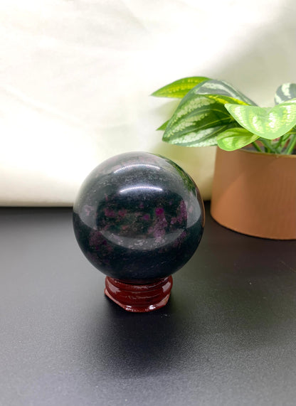 Ruby Kyanite Sphere