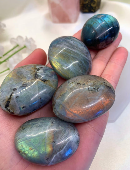 High-Quality Labradorite Large Tumble