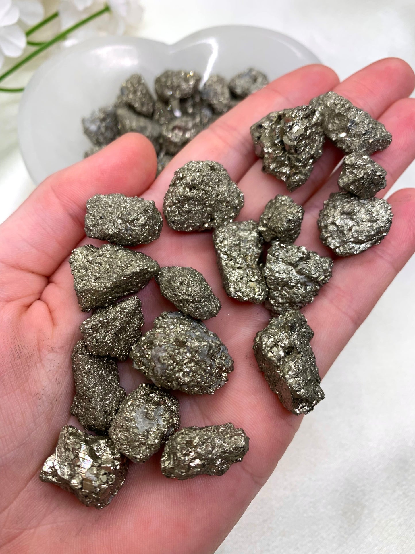 Mini Pyrite Cluster - 3 Piece Set