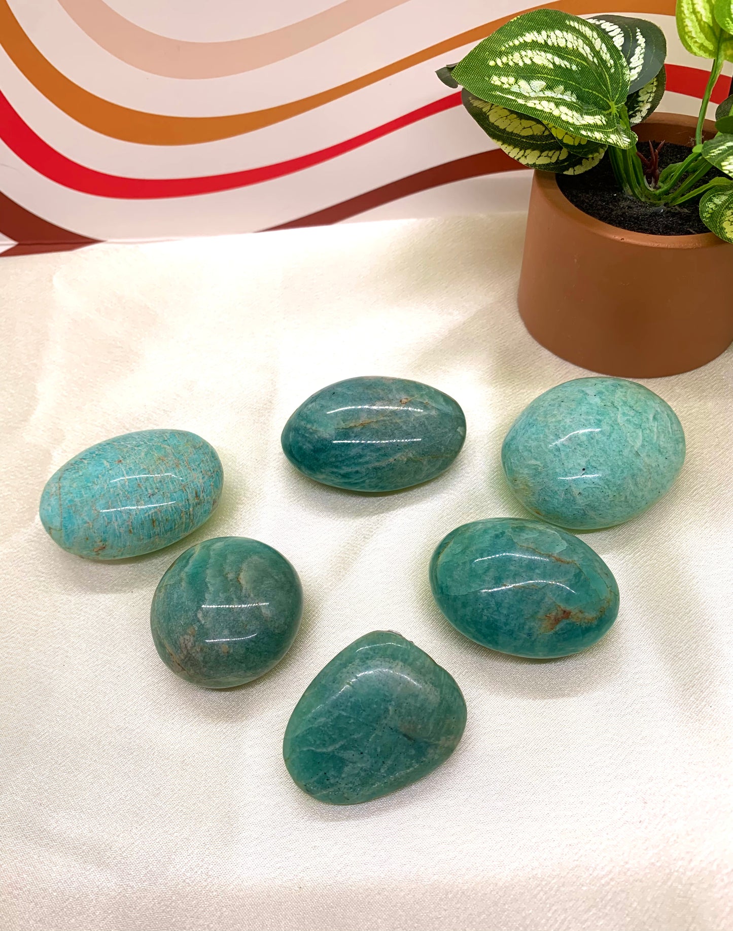 Amazonite Palm Stone