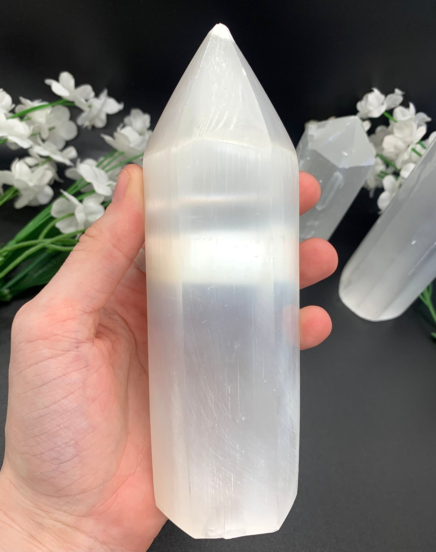 Polished Selenite Tower