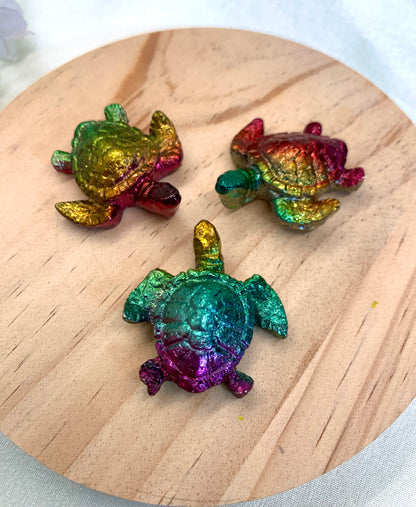 Bismuth Turtle Carving