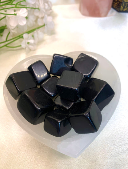 Black Obsidian Cube