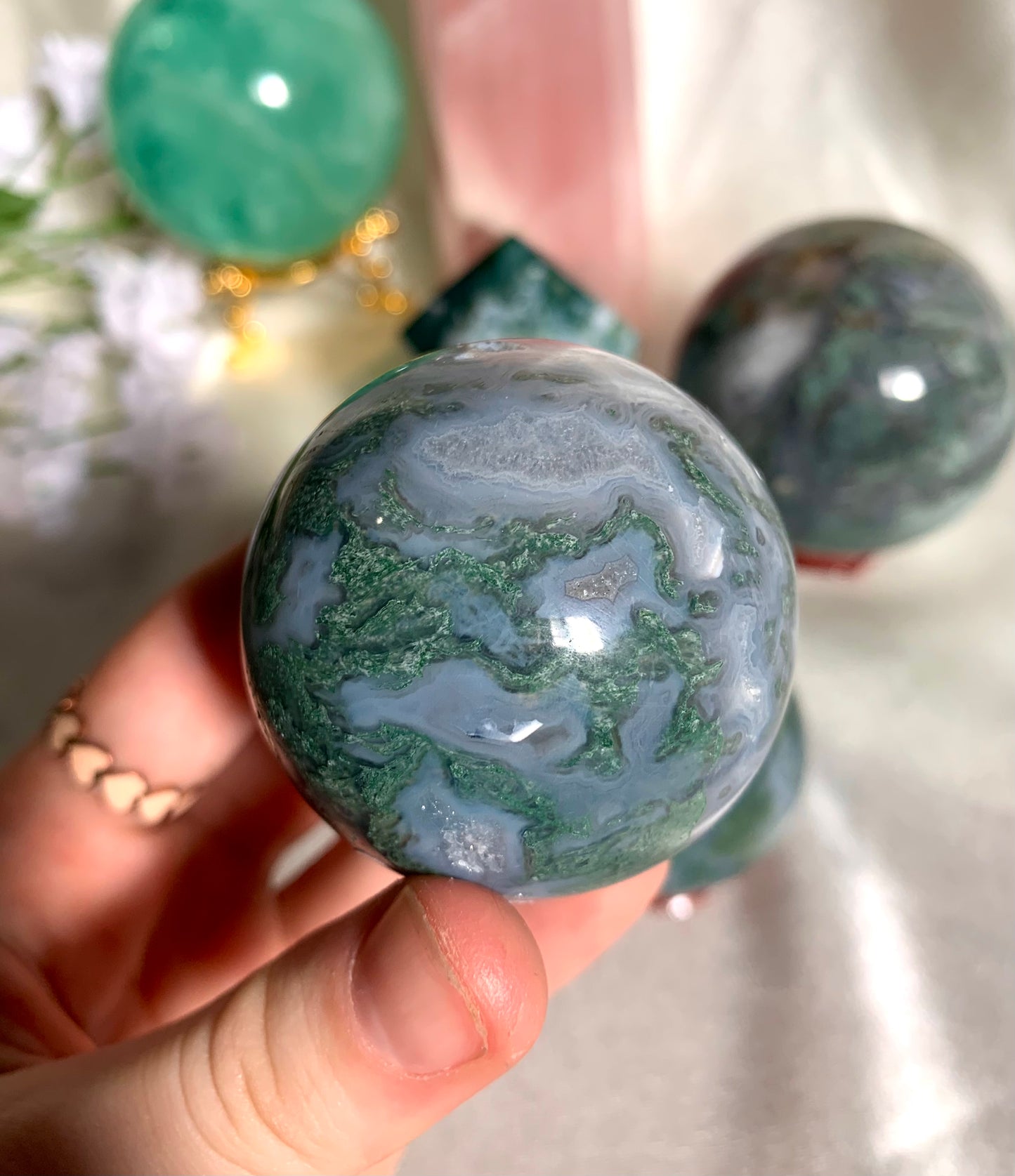 Moss Agate Sphere