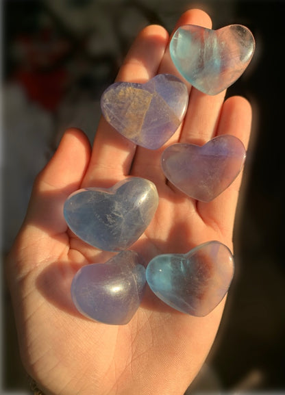 Blue Fluorite Heart