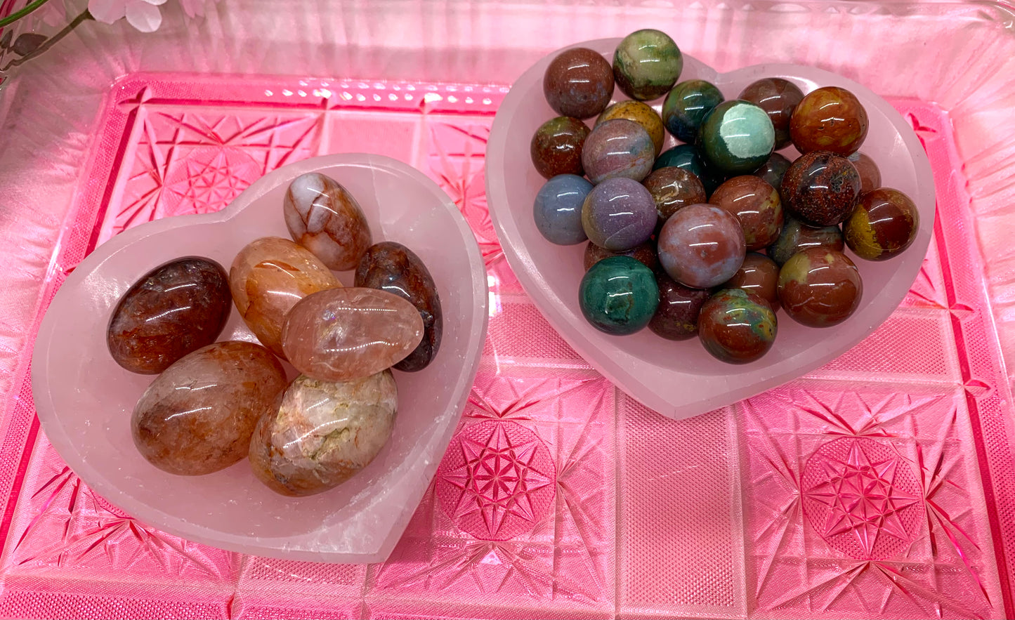 Selenite Heart Bowl