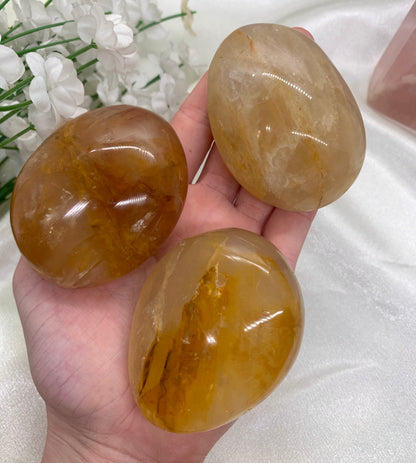 Large Golden Healer Palm Stone