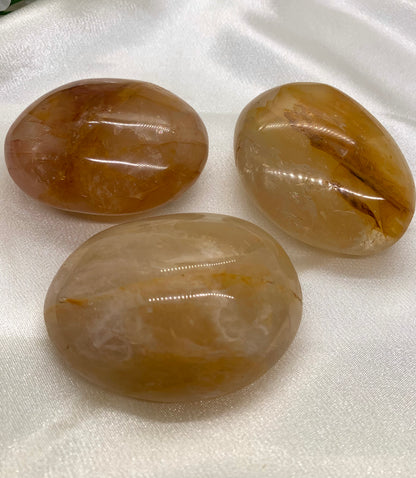 Large Golden Healer Palm Stone