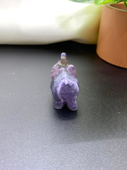 Rainbow Fluorite Elephant