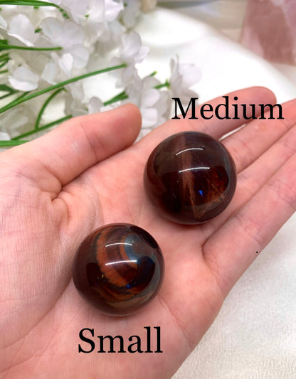 Red Tiger's Eye Sphere