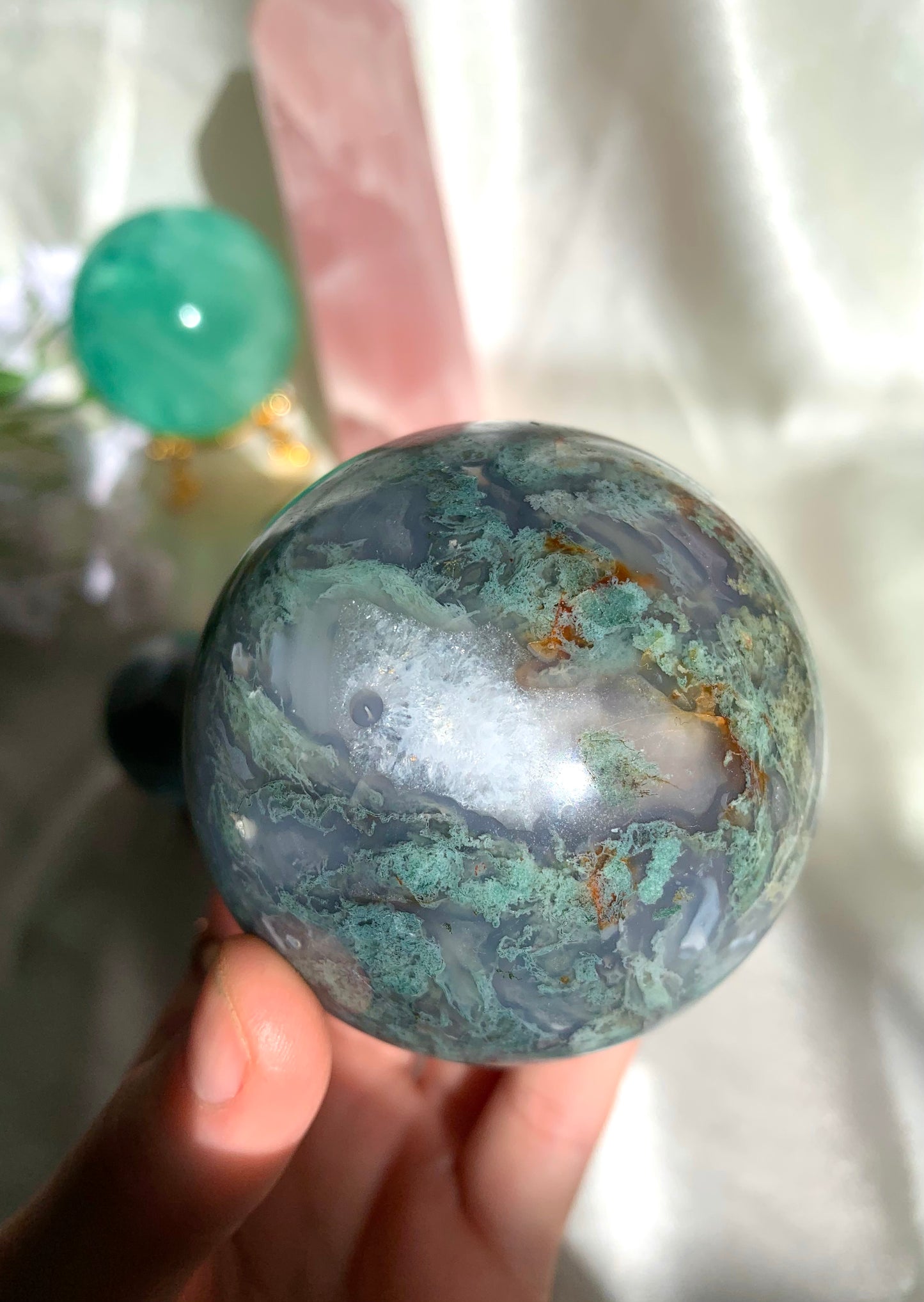 Moss Agate Sphere