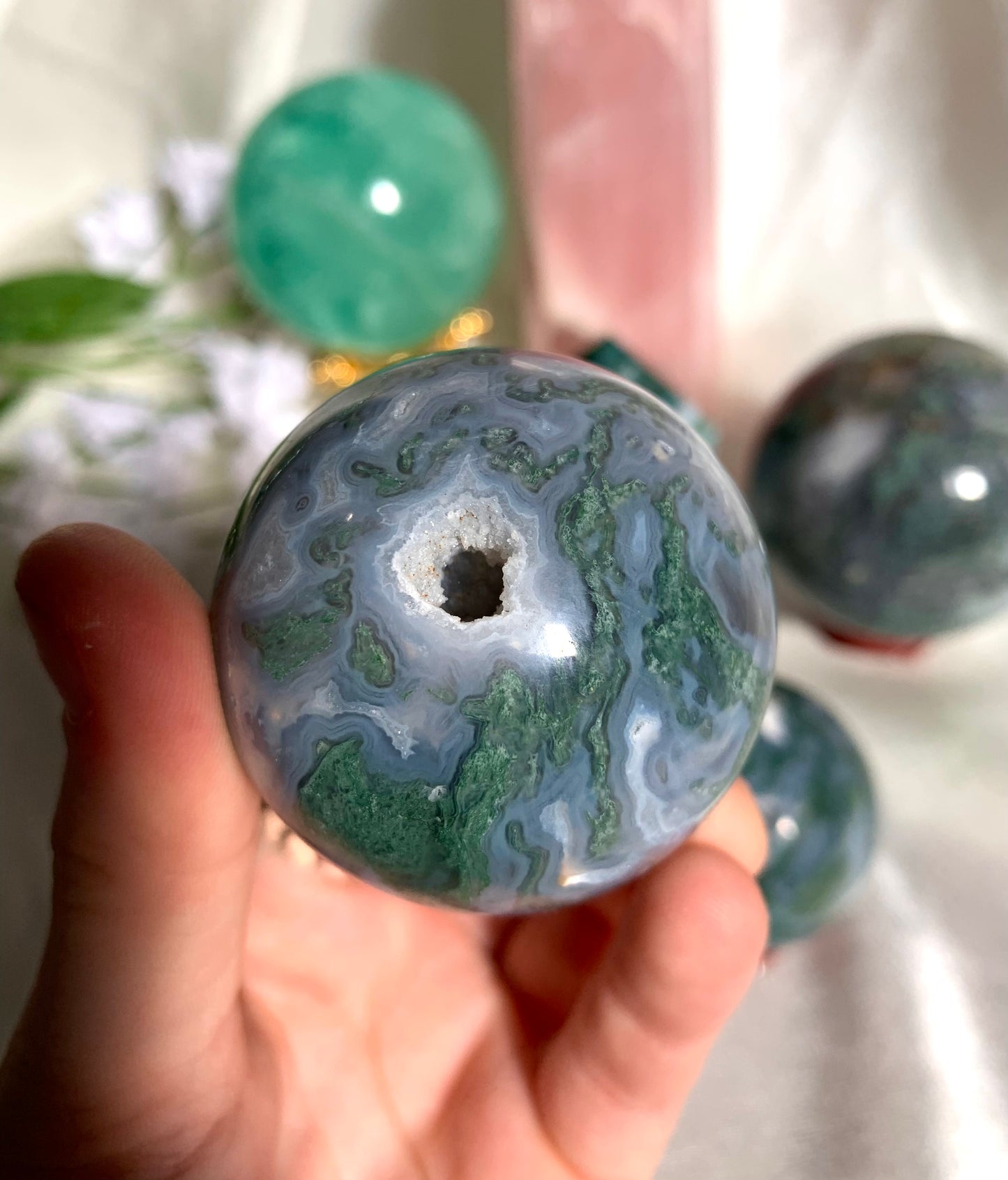 Moss Agate Sphere