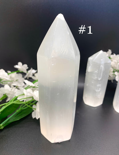 Polished Selenite Tower