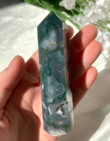 Large Moss Agate Point