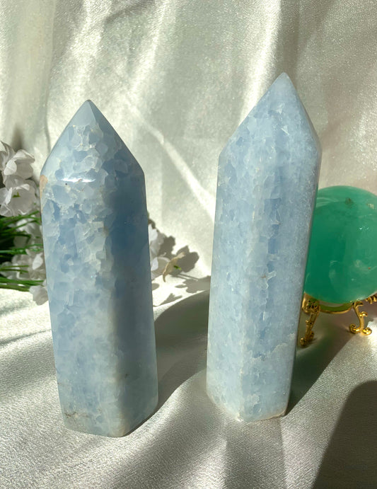 Blue Calcite Tower