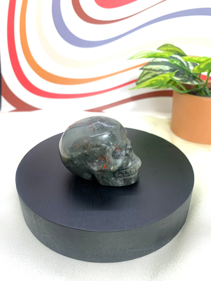 African Bloodstone Skull