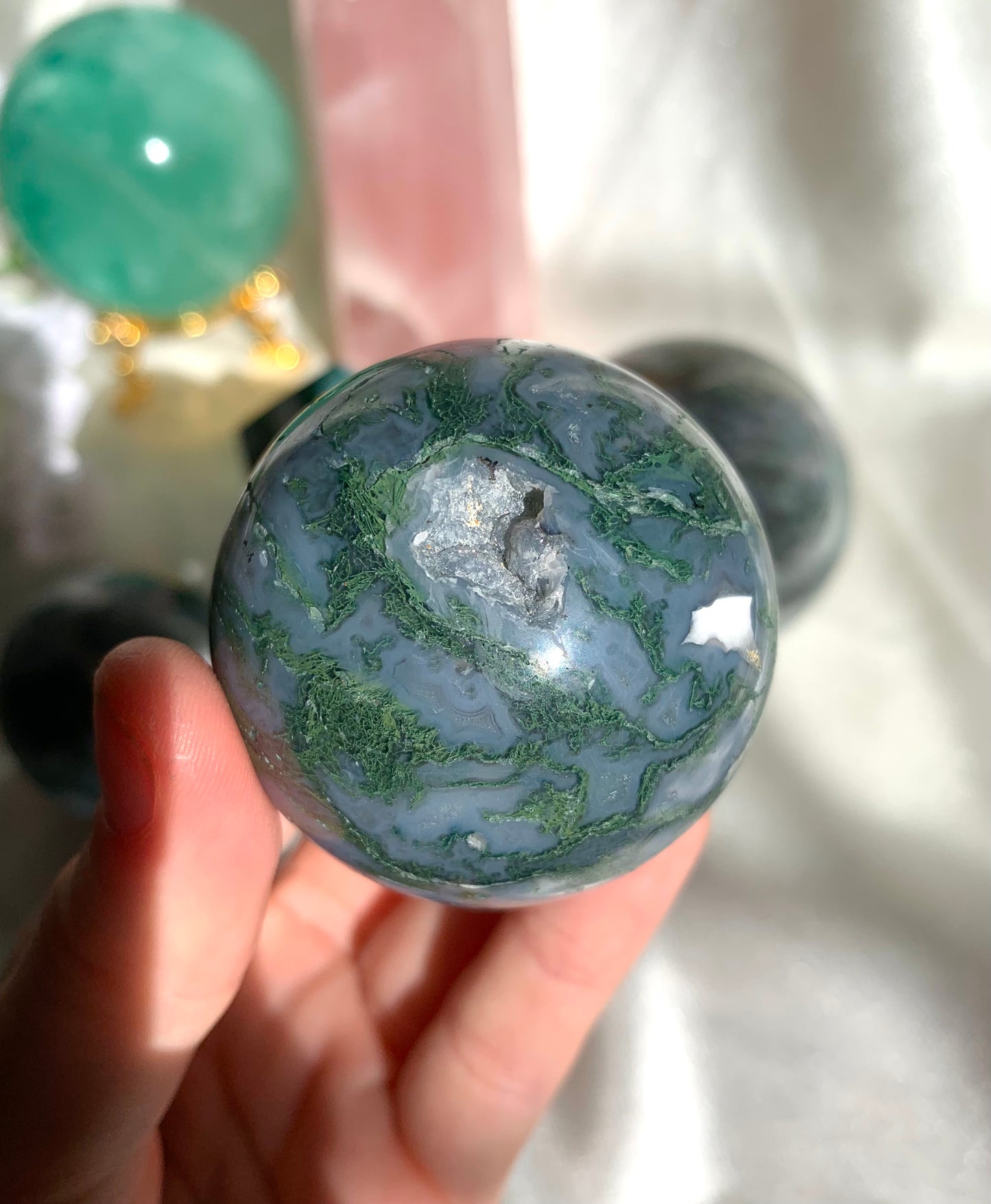 Moss Agate Sphere