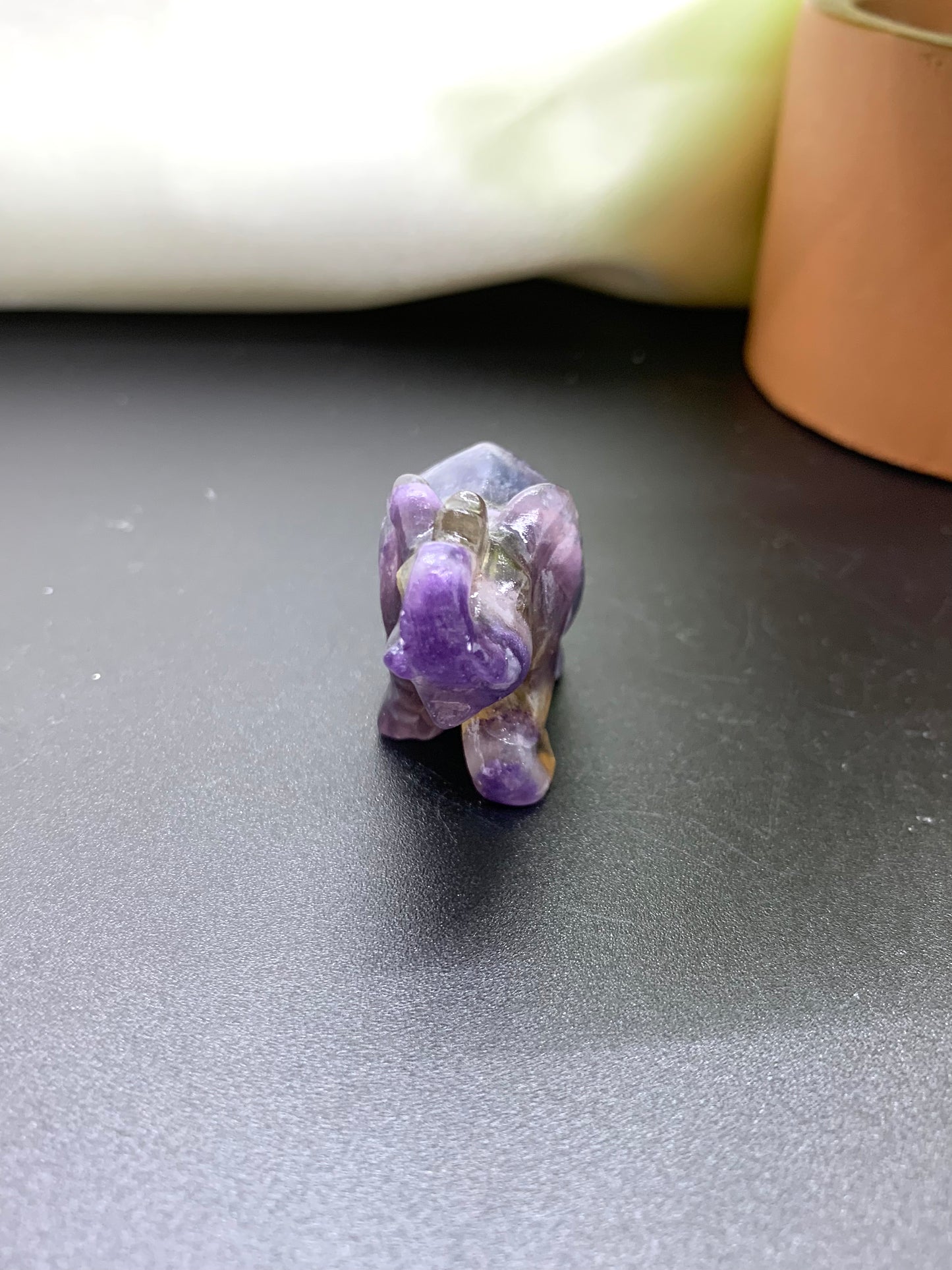 Rainbow Fluorite Elephant