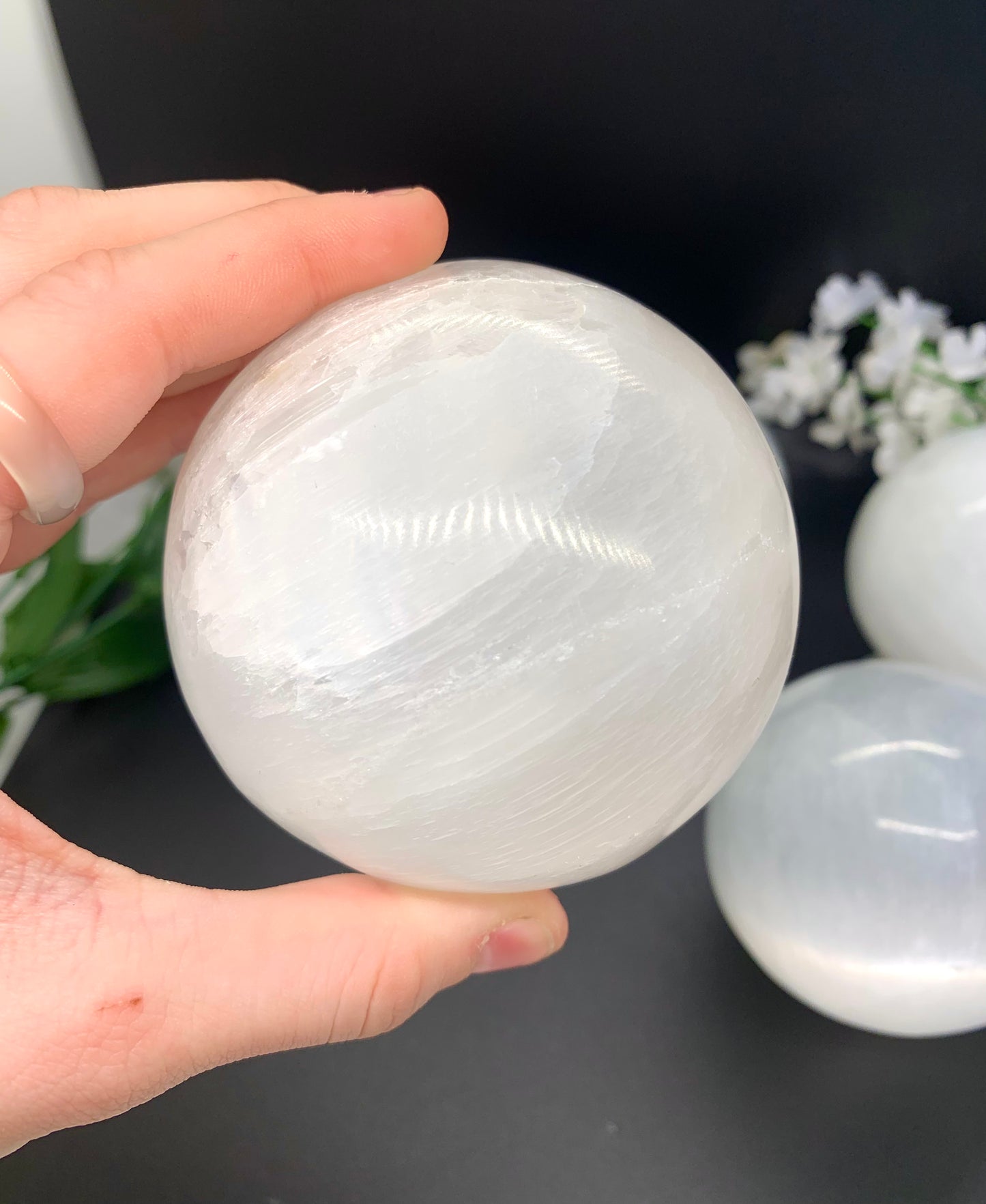 Large Selenite Sphere